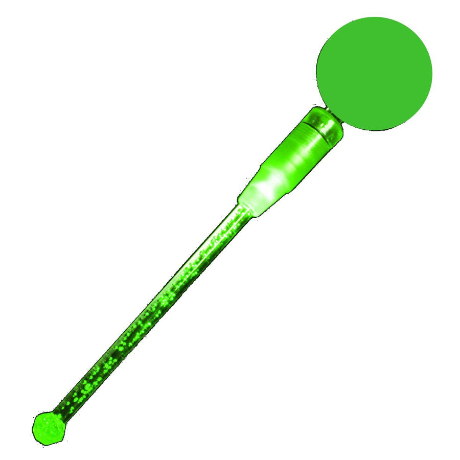 Green Cocktail Party Light Up Swizzle Stick Drink Stirrer