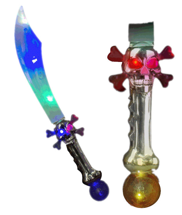 Crystal Skull Pirate Scimitar Sword