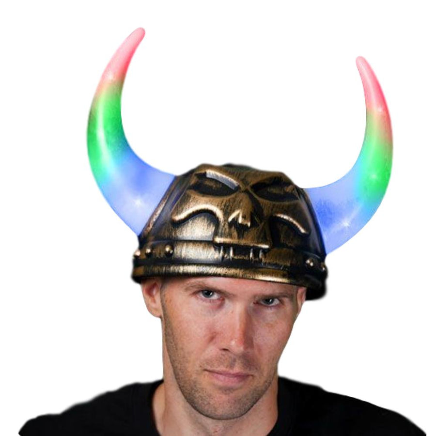 Color Changing Double Horn Helmet