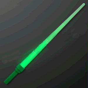 Expandable LED Green Sword