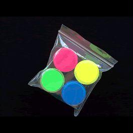 Glow In The Dark Body Paint Pack of 4