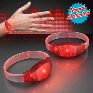 Sound Activated Red LED Bracelet