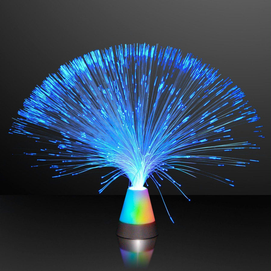 Fiber Optic Centerpiece with Blue Light Color Changing Base