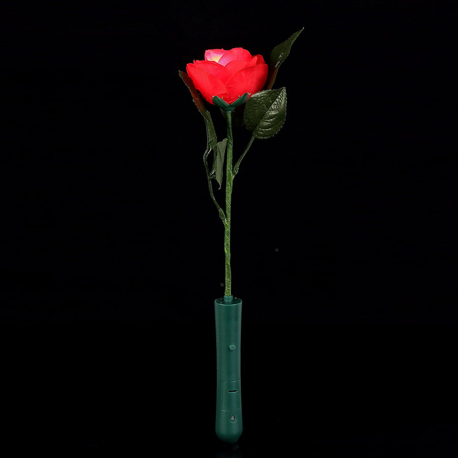 Red Rose with Red LEDs