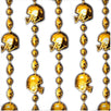 Football Helmet Bead Necklaces Gold Pack of 12