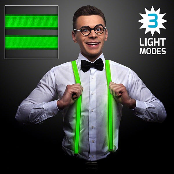 Green LED Suspenders