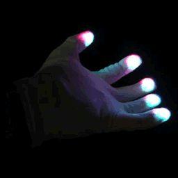 LED Gloves Multicolor LEDs