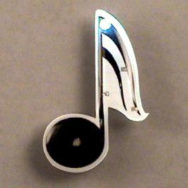 Music Note Flashing Body Light Lapel Pins