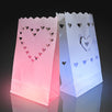 Luminary Bags with Heart Designs