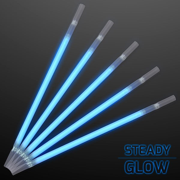 Blue Glow Drinking Straws Pack of 25