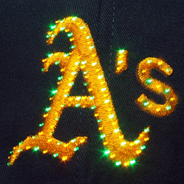 Oakland Athletics Flashing Fiber Optic Cap