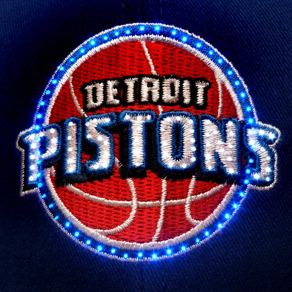 Detroit Pistons Flashing Fiber Optic Cap