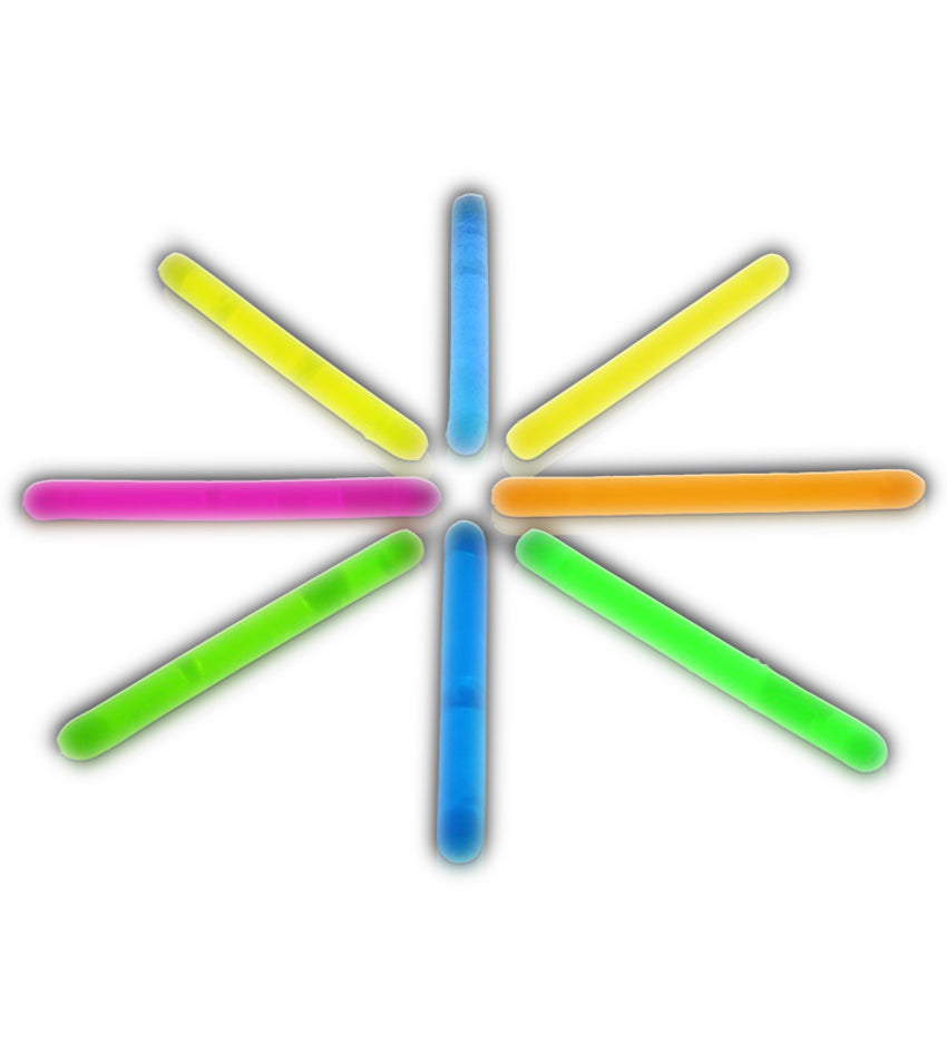 2 Inch Glow Stick Assorted Pack of 100