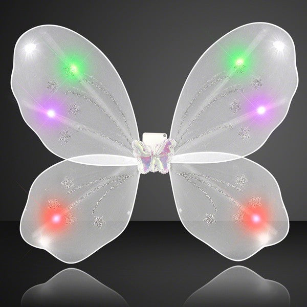 Light Up White Fairy Butterfly Wings