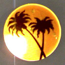 Palm Trees Flashing Body Light Lapel Pins