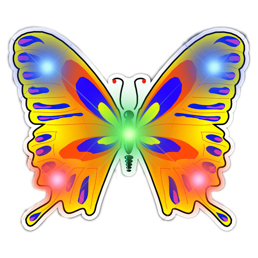 Mood Butterfly Flashing Body Light Lapel Pins