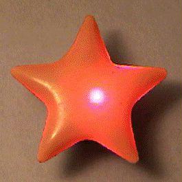 Frosted Star Flashing Body Light Lapel Pins