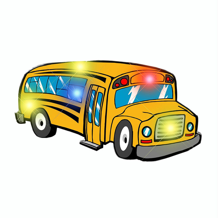 School Bus Flashing Body Light Lapel Pins