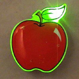 Red Apple Flashing Body Light Lapel Pins