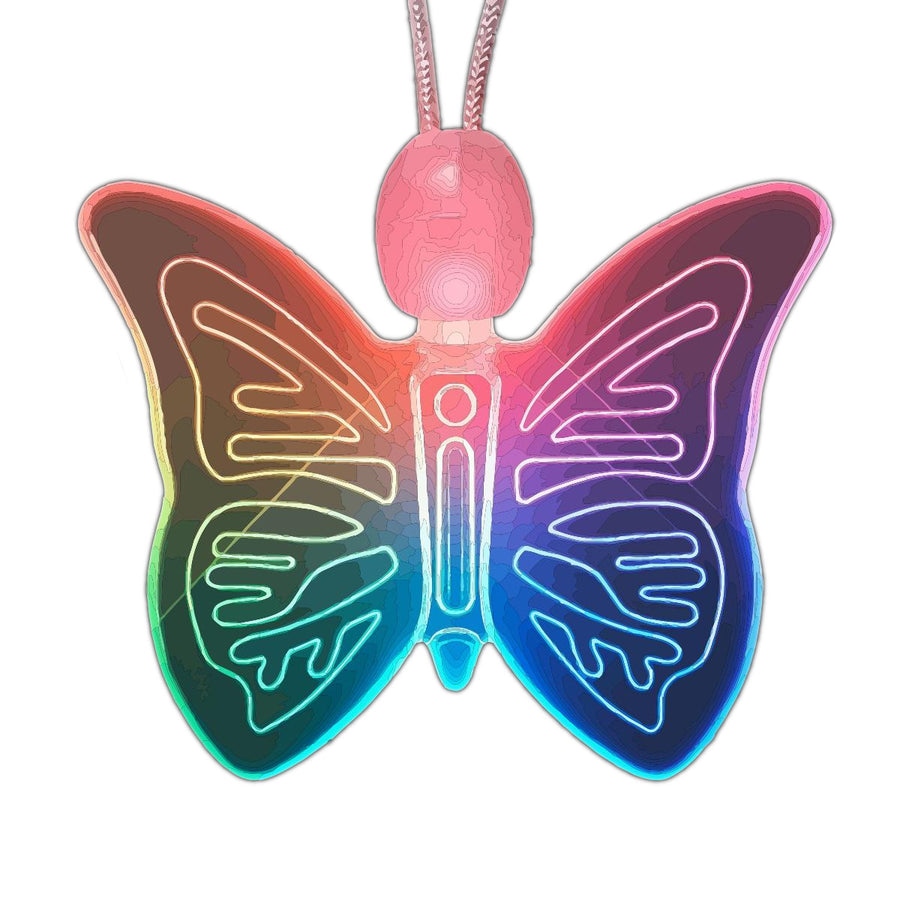 LED Acrylic Color Changing Butterfly Necklace