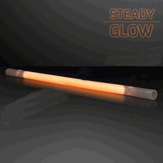 Orange Glow Drinking Straws Pack of 25