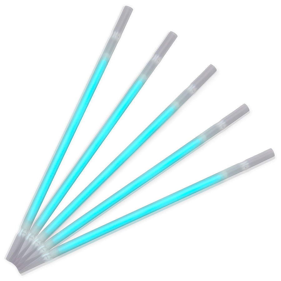 Turquoise Glow Drinking Straws Pack of 25