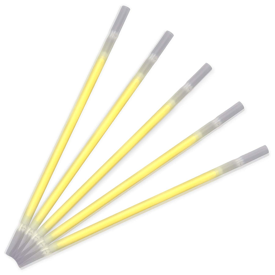 Yellow Glow Drinking Straws Pack of 25