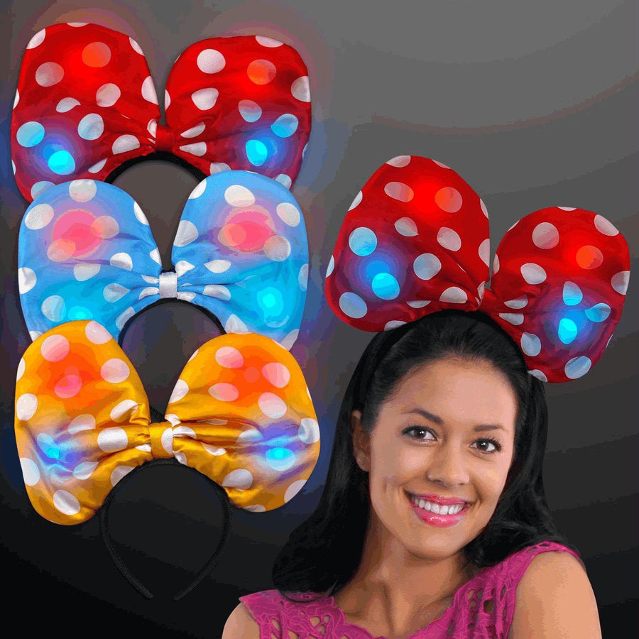 Light Up Soft Bow Headband Assorted