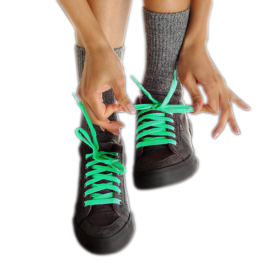 Glow in the Dark Shoelaces Green