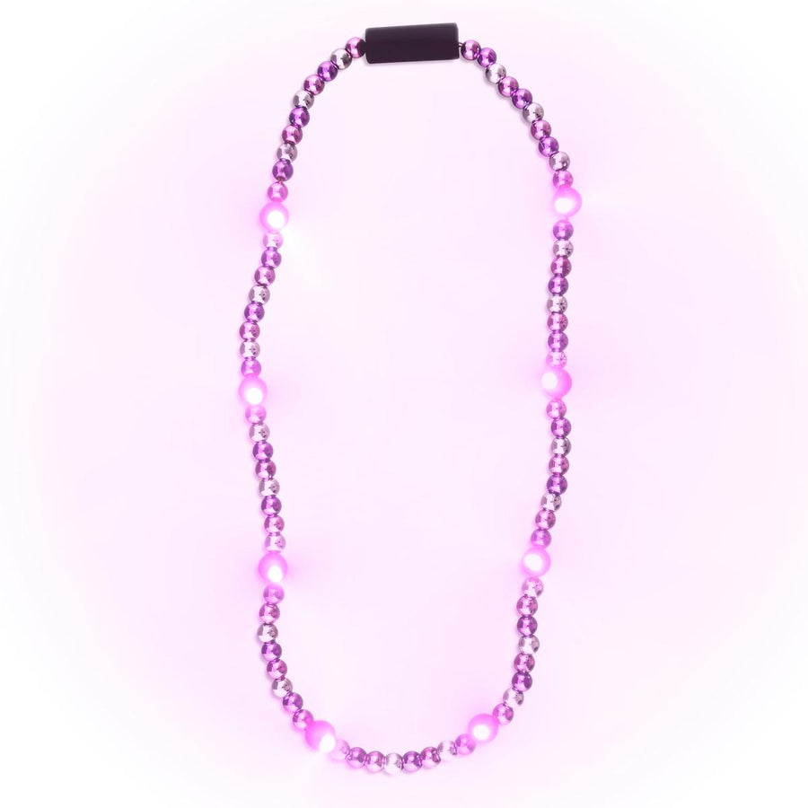 LED Beads Pink Purple and Silver