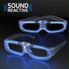 Sound Activated Glasses Blue