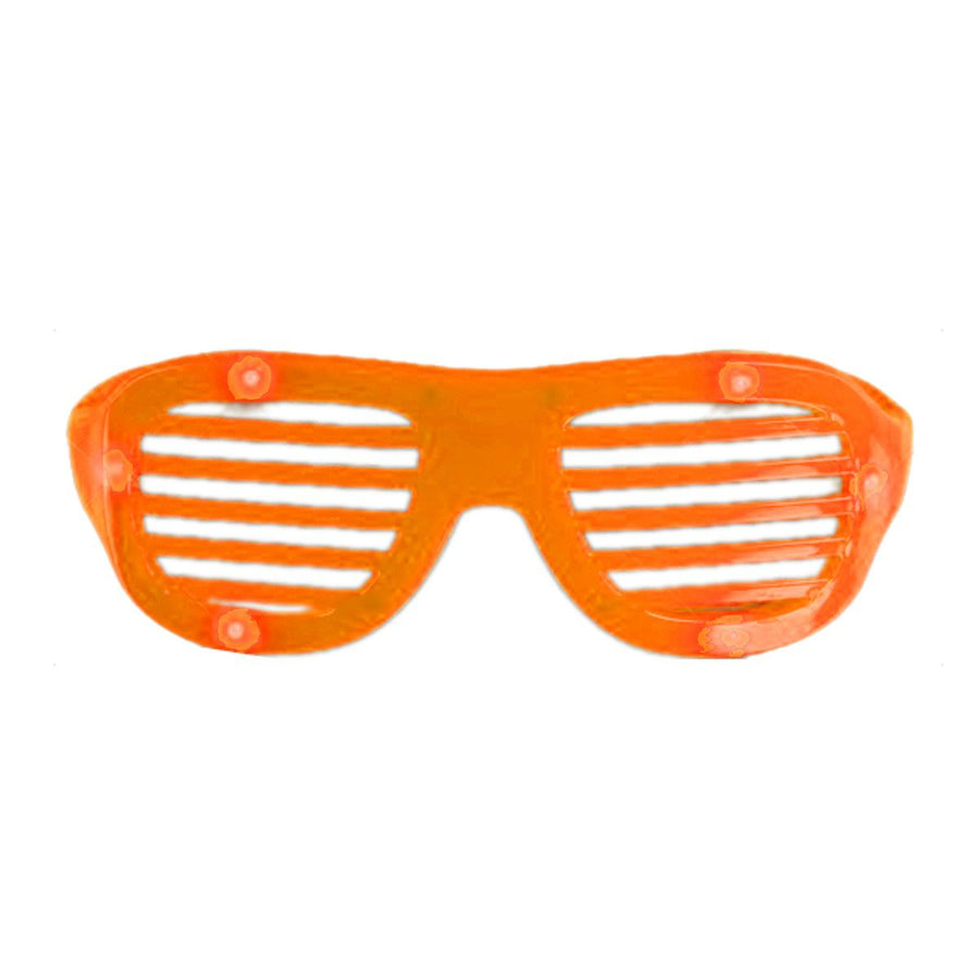 LED Hip Hop Shutter Shades Sunglasses Orange