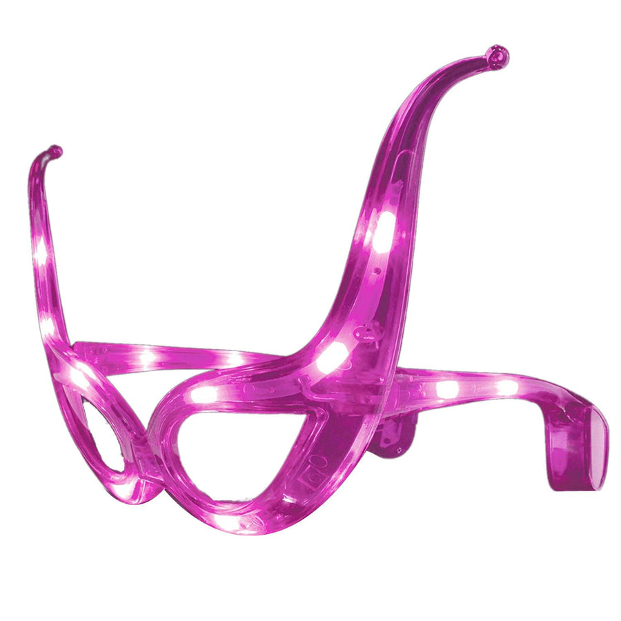 Pink Masquerade LED Sunglasses