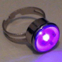 Electronic Mood Ring 2 Flashing Body Light Lapel Pins