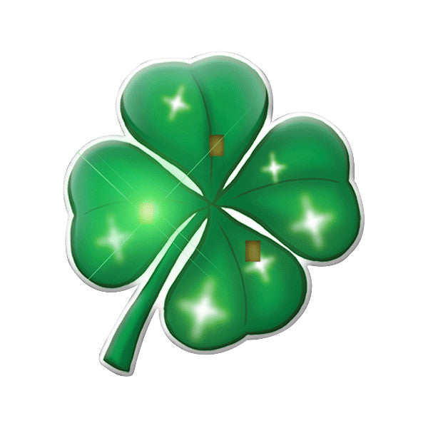 Four Leaf Clover Flashing Body Light Lapel Pins