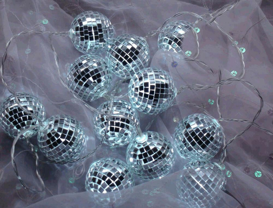 LED Disco Mirror Ball String Lights Decoration