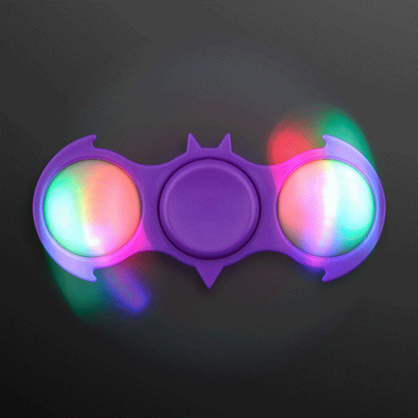 LED Light Up Purple Bat EDC Fidget Spinner