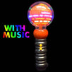 Light Up Musical Spinning Pumpkin Wand