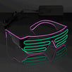 Electro Luminescent Green and Pink Shutter Shades