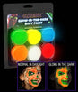 Glow In The Dark Body Paint Set of 6