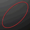 Smooth Round Opaque Bead Mardi Gras Necklace Red Pack of 12