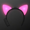 LED Animal Ears Steady Pink Light Headband