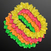 Hawaiian Flower Lei Necklace Assorted Neon Colors