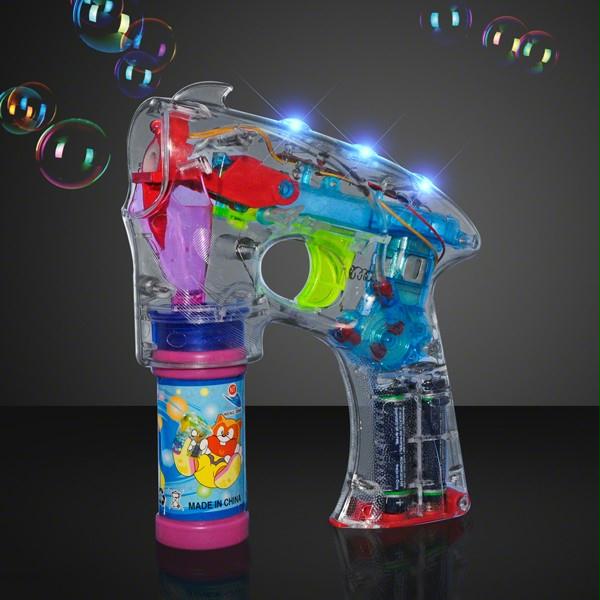 LED Color Changing Bubble Gun