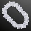 Hawaiian Flower Lei Necklace White