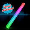 Sound Activated Color Changing LED 16 Inch Foam Cheer Stick