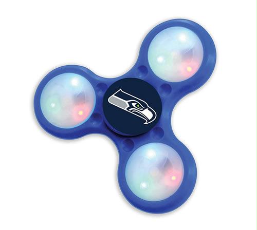 LED Light Up NFL Seattle Seahawks Multicolor Tri EDC Fidget Spinner