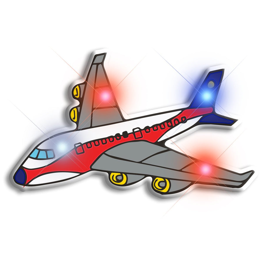 Airplane Flashing Body Light Lapel Pins