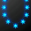 LED Big Blue Snowflakes String Lights Necklace