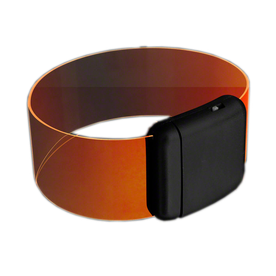 Cosmic Orange LED Bracelets Magnetic Clasp